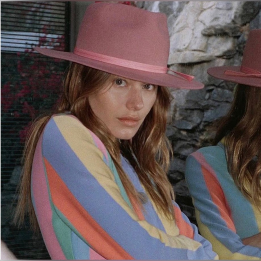 Lack Of Color Two-Tone Pink and Red Hat
